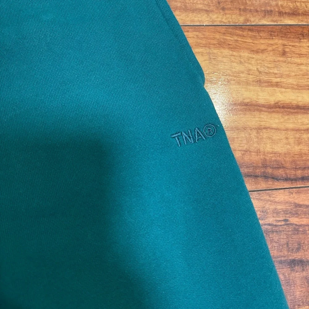 TNA Sweatfleece Cozy Fleece Perfect Fit Green Sweatpants Small - Picture 2 of 7